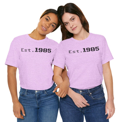 Est. 1985 Vintage Unisex Tee, Retro Birthday T-Shirt, Perfect Gift for 1980s Lovers, Casual Apparel, Timeless Style