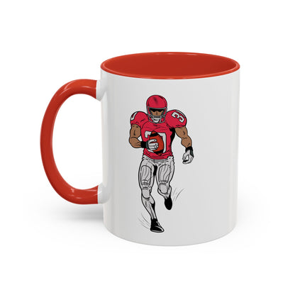 Football Player Coffee Mug, Sports Fan Gift, Motivational Coffee Cup, Game Day Mug, Unique Sports Merchandise