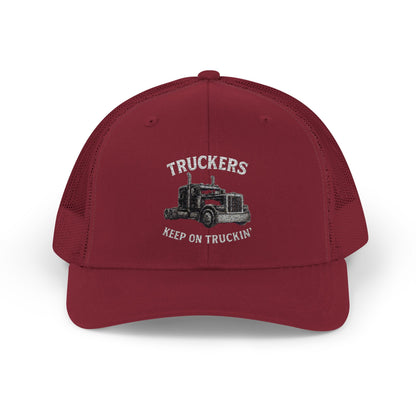 Truck Driver Snapback Cap, Mesh Trucker Hat, Cool Casual Hat, Perfect Gift for Drivers, Trucking Enthusiasts, Outdoor Style - TRV