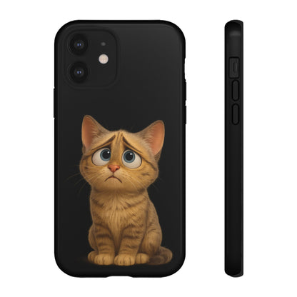 Cute Cat Phone Case, Adorable Kitty Cover, Pet Lover Gift, Unique Animal Design, Customizable Mobile Case - TRV