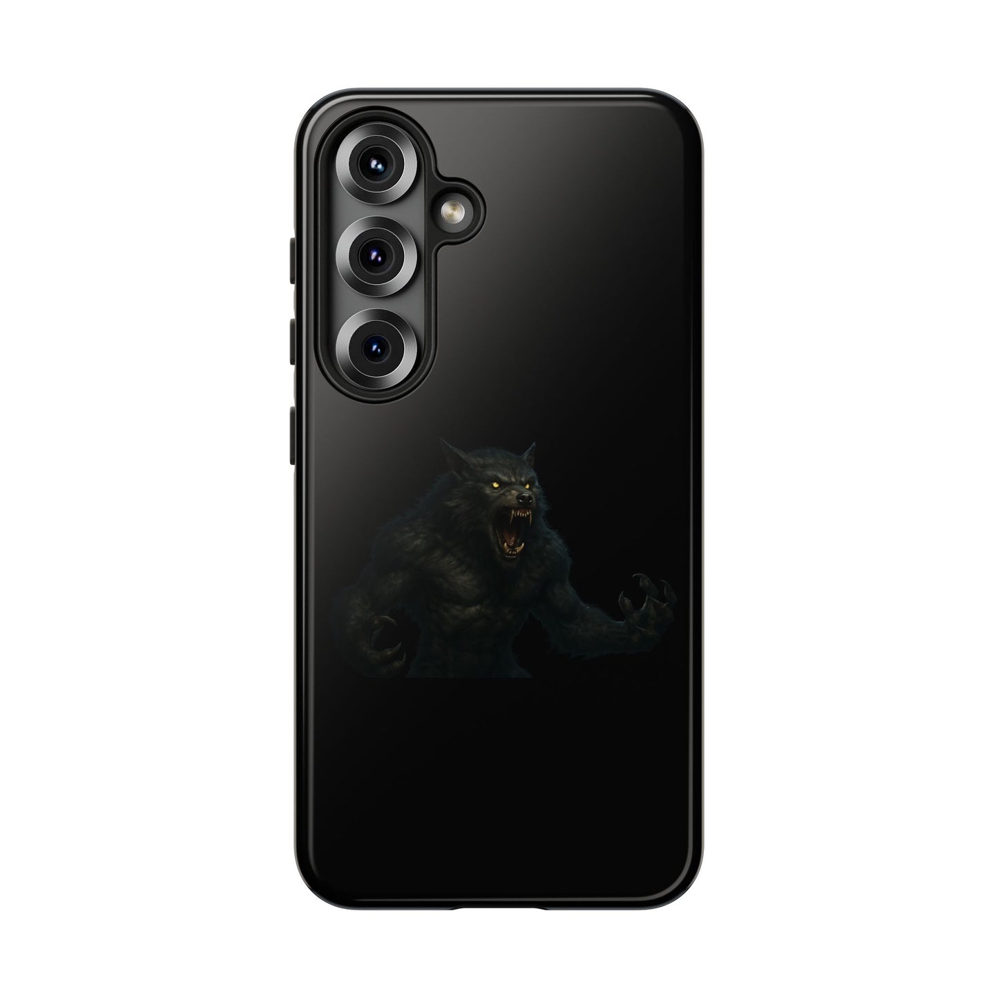 Werewolf Phone Case, Tough Cases, Black Panther Design, Gift for Animal Lovers, Phone Accessories, Fierce Phone Protection - TRV
