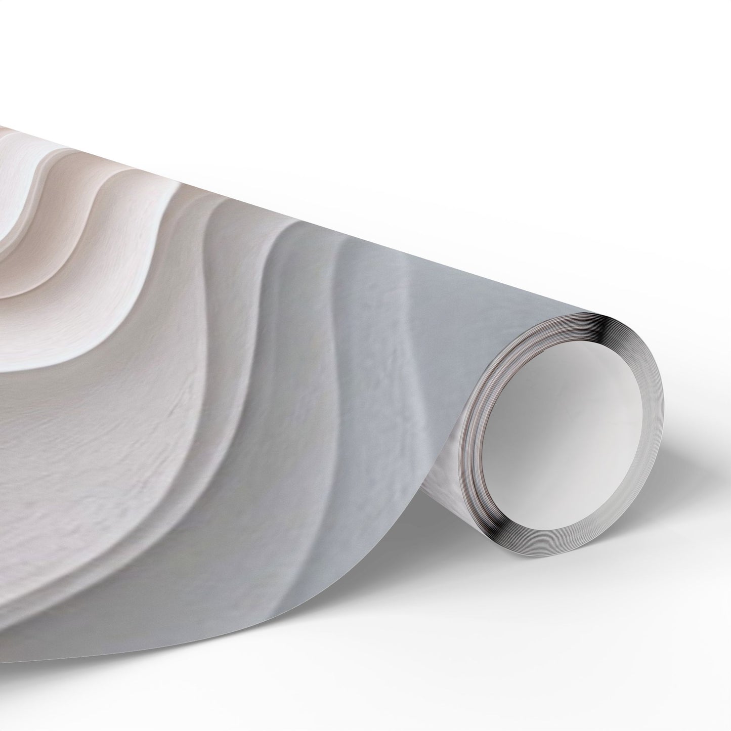 Marble Wave Wrapping Paper Roll — Neutral Abstract Gift Wrap