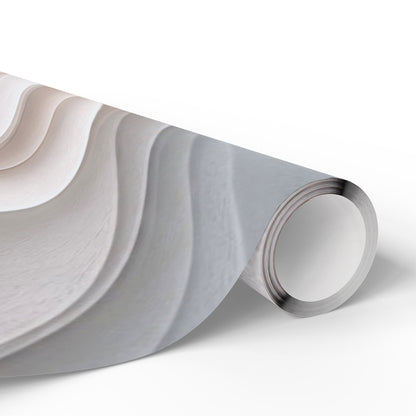 Marble Wave Wrapping Paper Roll — Neutral Abstract Gift Wrap