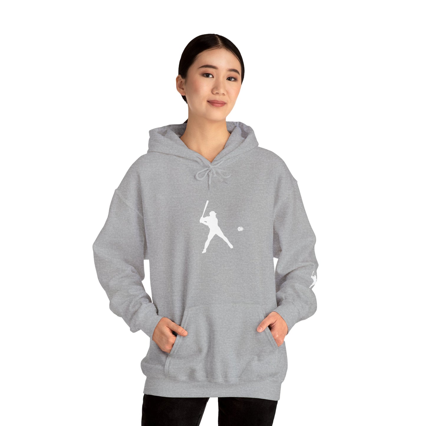 Sporty Unisex Baseball Hooded Sweatshirt, Casual Hoodie for Athletes, Perfect for Gifts, Comfy Streetwear, Ideal for Sports Events, Personal Use - TRV