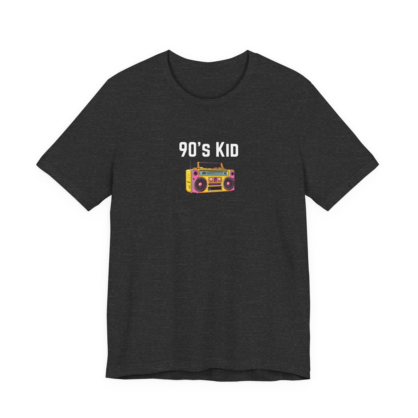 Retro Boombox Tee — 90s Kid Graphic T-Shirt