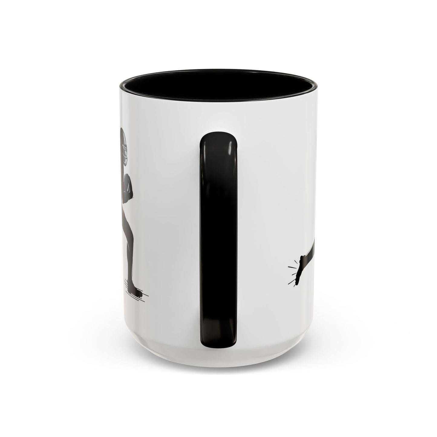 Football Player Themed Accent Coffee Mug, Sports Fan Gift, Unique Mug for Athletes, Coffee Lover, Game Day Essential - TRV