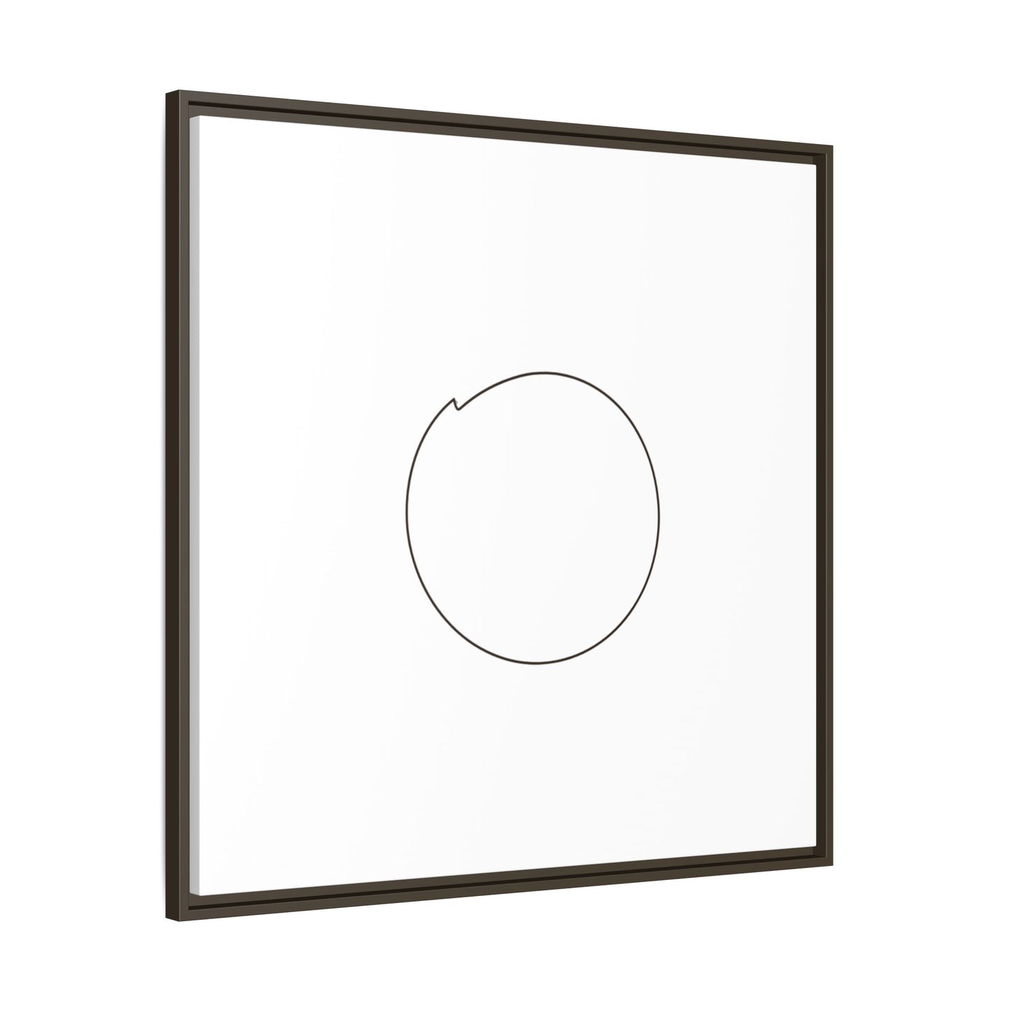 Minimal Circle Line Matte Canvas Framed | Modern Abstract Wall Art