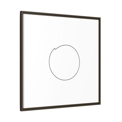 Minimal Circle Line Matte Canvas Framed | Modern Abstract Wall Art
