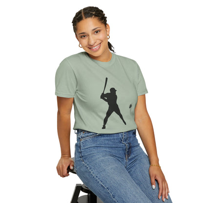 Unisex Baseball Silhouette Tee, Casual Wear, Sports Fan Apparel, Gift for Athletes, Summer Outing Outfit, Soft Cotton Shirt