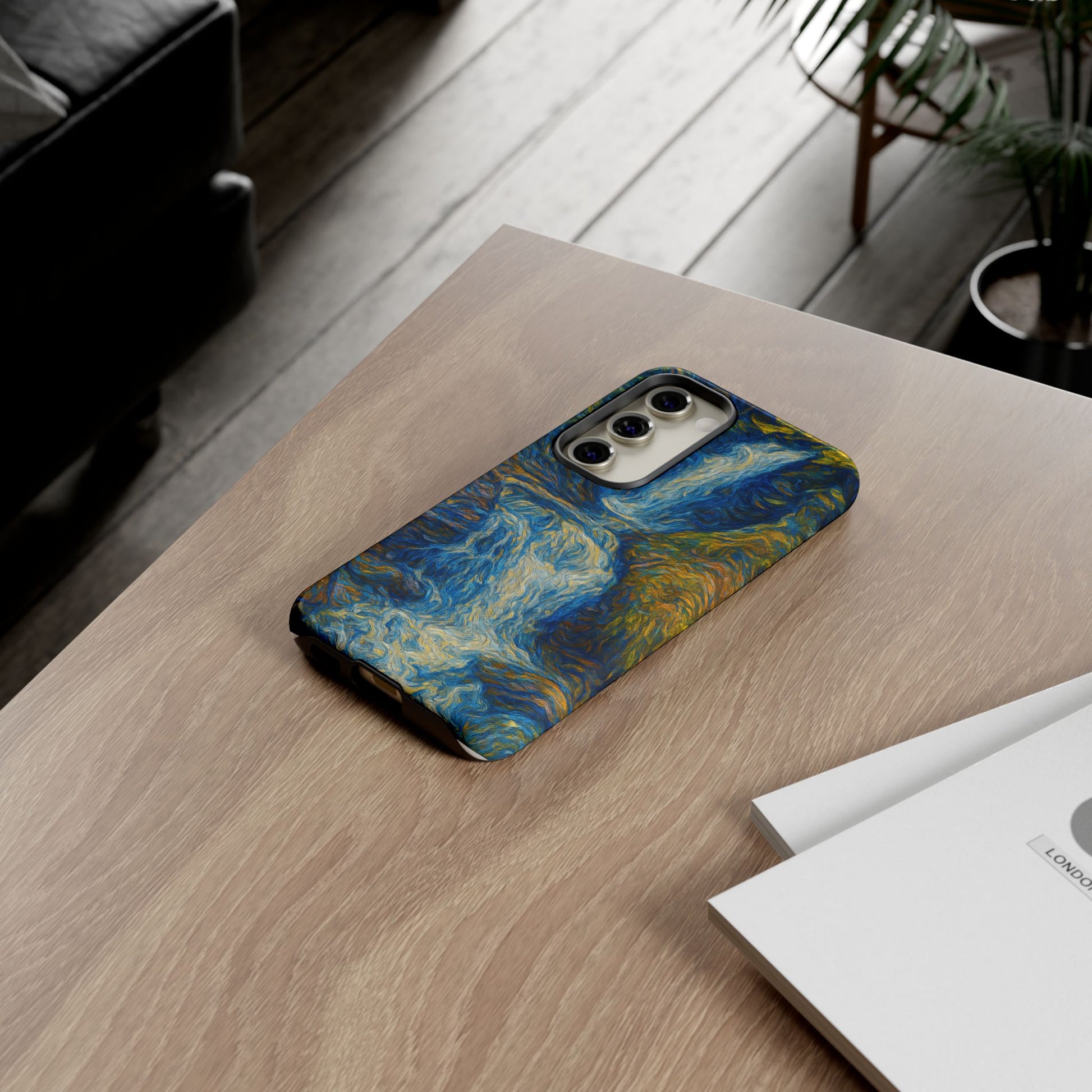 Artistic Phone Case - Waterfall Design, Unique Gift, Phone Accessory, Nature Lover, Original Artwork - TRV