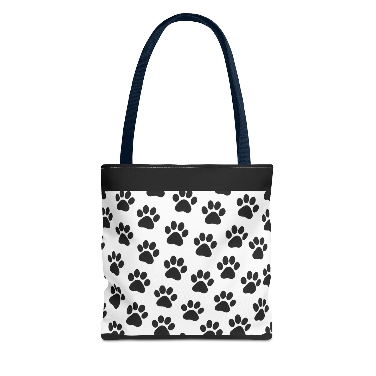Paw Print Tote Bag, Dog Lover Gift, Shopping Tote, Eco-Friendly Bag, Pet Accessory, Animal Print Carryall - TRV