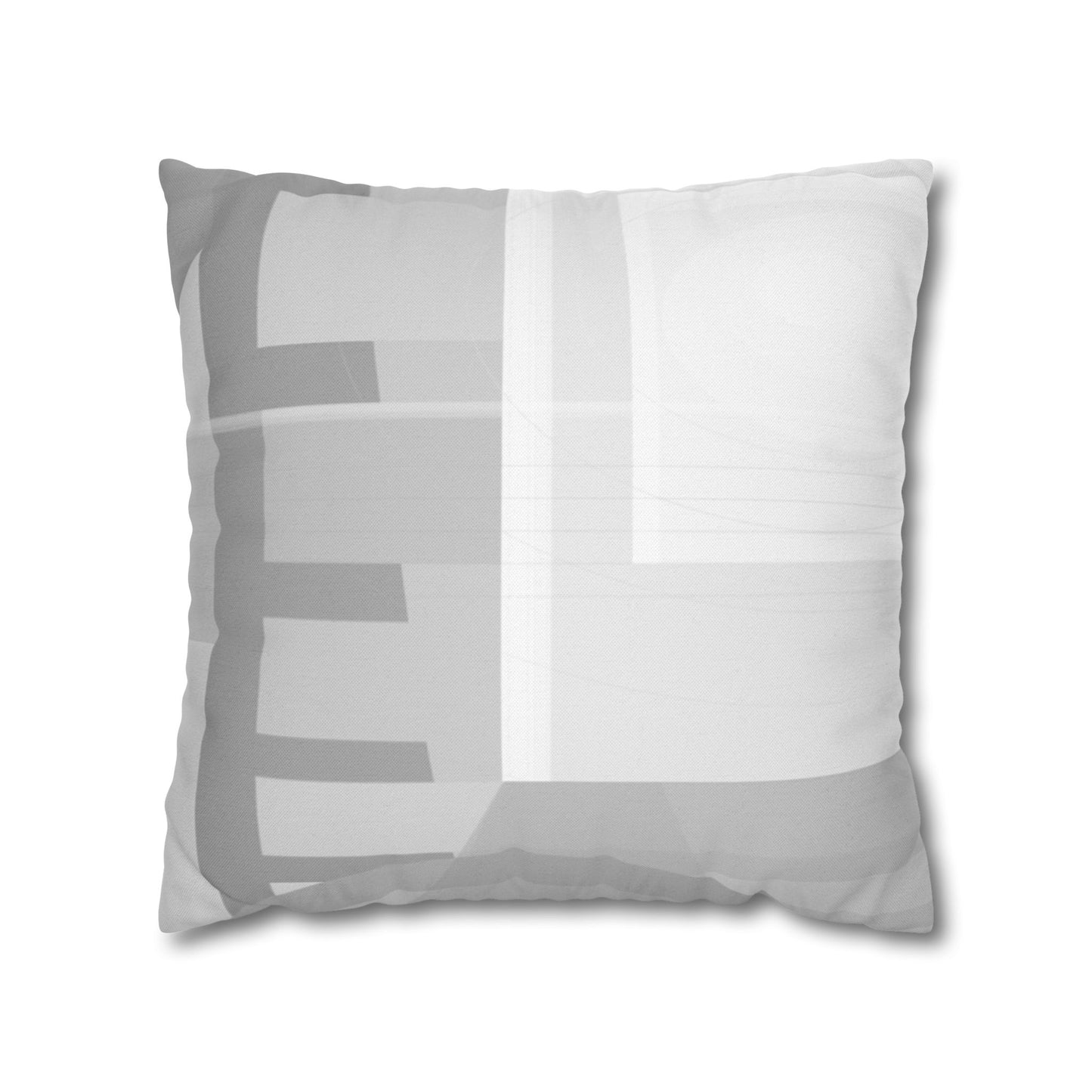 Abstract geometric grid spun polyester pillowcase, modern home decor accent with a stylish printed pattern from Printify.