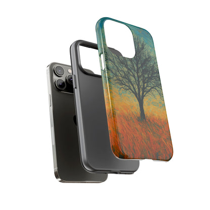 Artistic Phone Case with Tree Design, Nature Lover Gift, Unique Phone Cover, Holiday Present, Eco-friendly Tech Accessories - TRV
