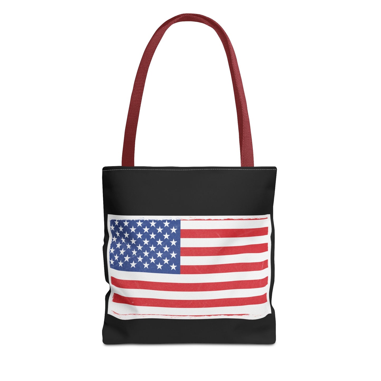 Patriotic Tote Bag, American Flag Carryall, Beach Bag, Reusable Shopping Tote, Independence Day Gift - TRV