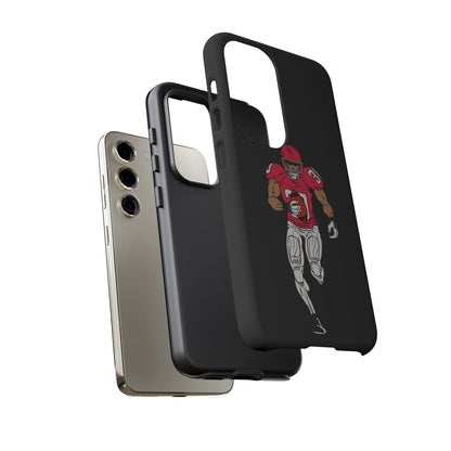 Football Player Tough Phone Case – Protective Black Sports iPhone Case