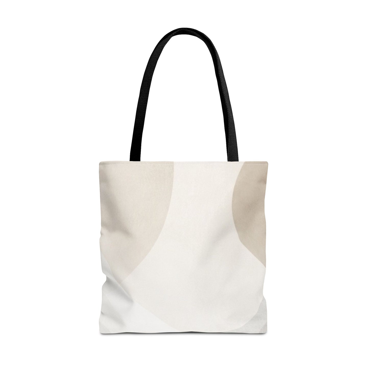 Neutral Abstract Geometric Tote Bag | Minimal Beige Shapes