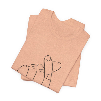 Minimalist Hand Sign Unisex Tee | Casual Everyday Wear | Perfect for Gift Givers
