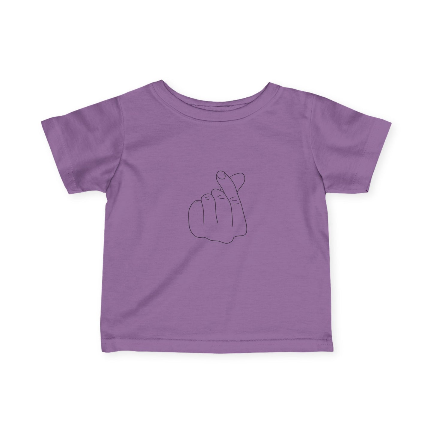 Cute Infant Tee with Love Hand Gesture Design