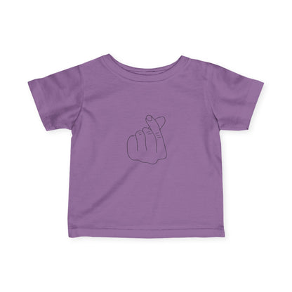 Cute Infant Tee with Love Hand Gesture Design