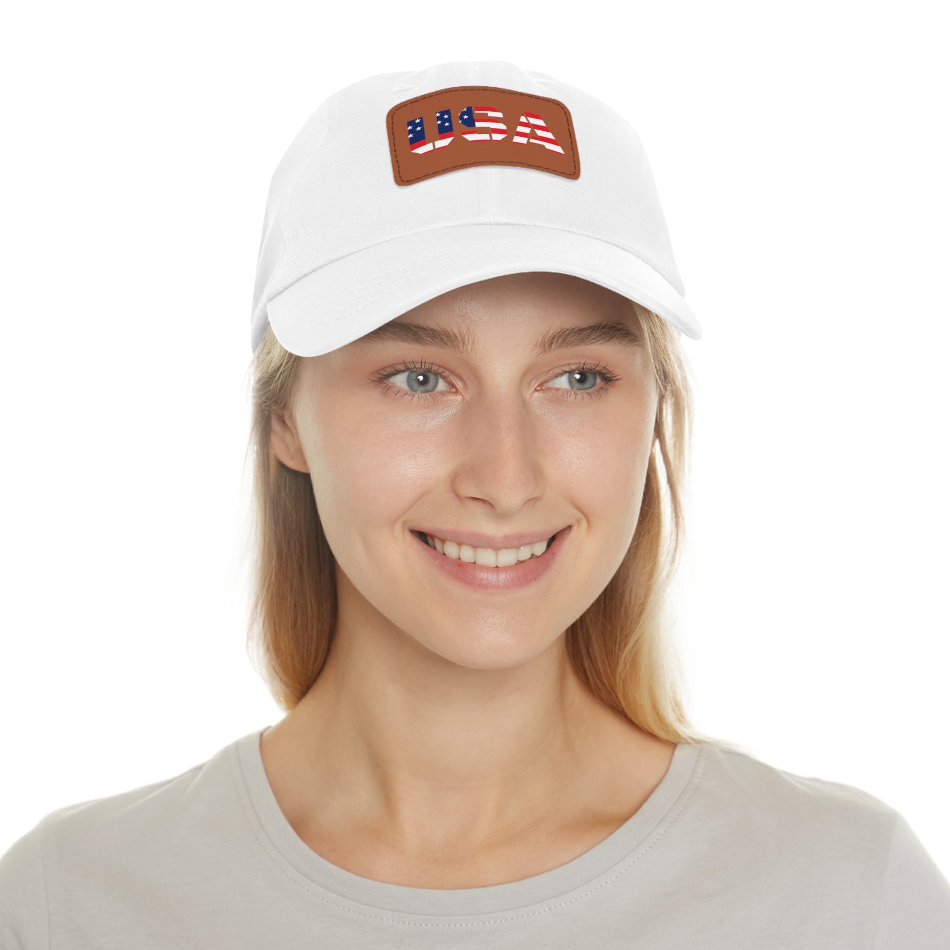 Dad Hat with USA Leather Patch - TRV