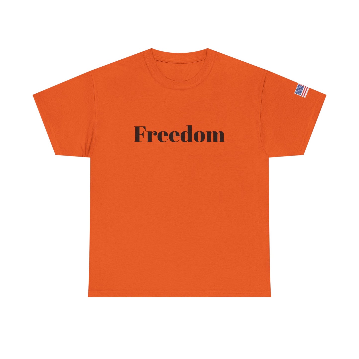 Freedom script tee | T-Shirt, American flag sleeve - TRV