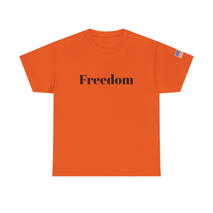Freedom script tee | T-Shirt, American flag sleeve - TRV