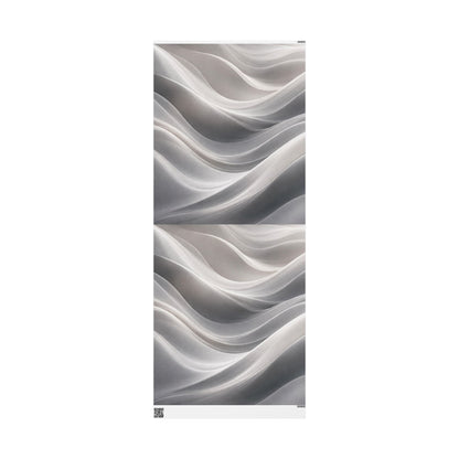 Silver Marble Swirl Wrapping Paper | Abstract Metallic Gift Wrap