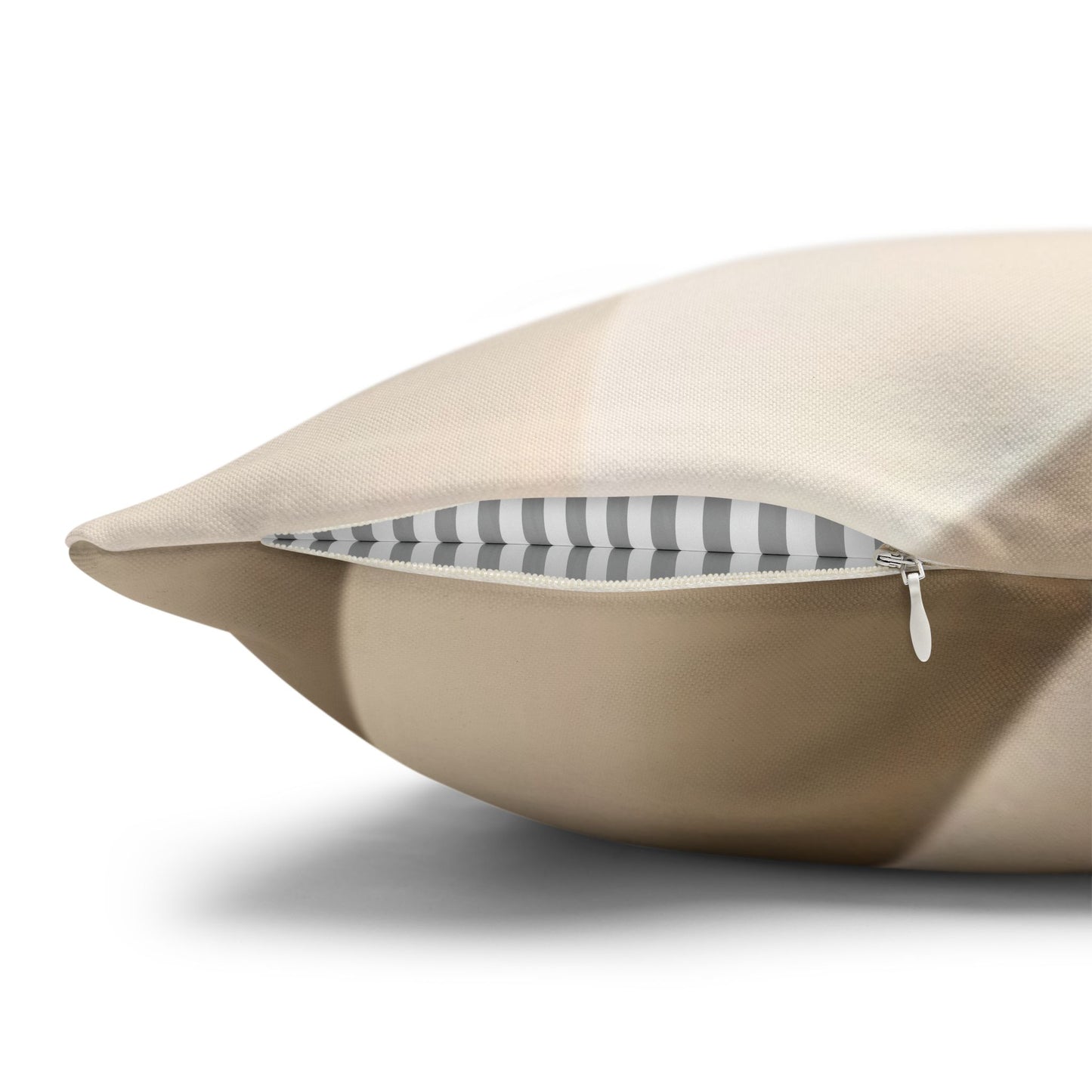 Beige Abstract Paper Swirl Pillowcase Spun Polyester Square Pillowcase
