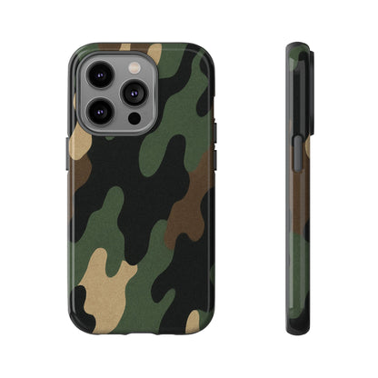 Camouflage Phone Case, Tough Phone Cover, Military Style Accessory, Protective Case for Men, Gifts for Soldiers - TRV