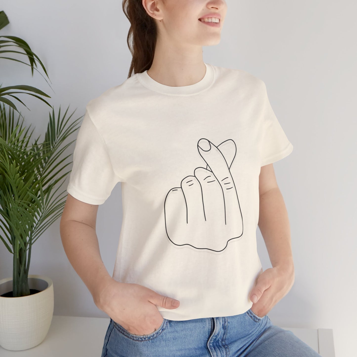 Minimalist Hand Sign Unisex Tee | Casual Everyday Wear | Perfect for Gift Givers