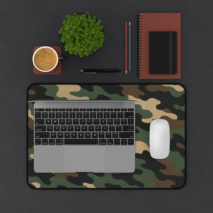 Camouflage Desk Mat - Stylish Workspace Decor, Gamer Mouse Pad, Home Office Accessory, Military Theme, Durable and Functional - TRV