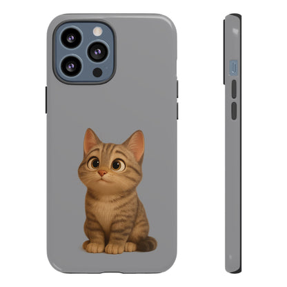Cute Cat Phone Case, Kawaii Pet Accessory, Gift for Cat Lovers, Animal Phone Cover for Kids, Unique Kitty Design, Birthdays, Holidays - TRV