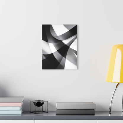 Abstract Black and White Geometric Acrylic Print | Wall Art French Cleat Hanging