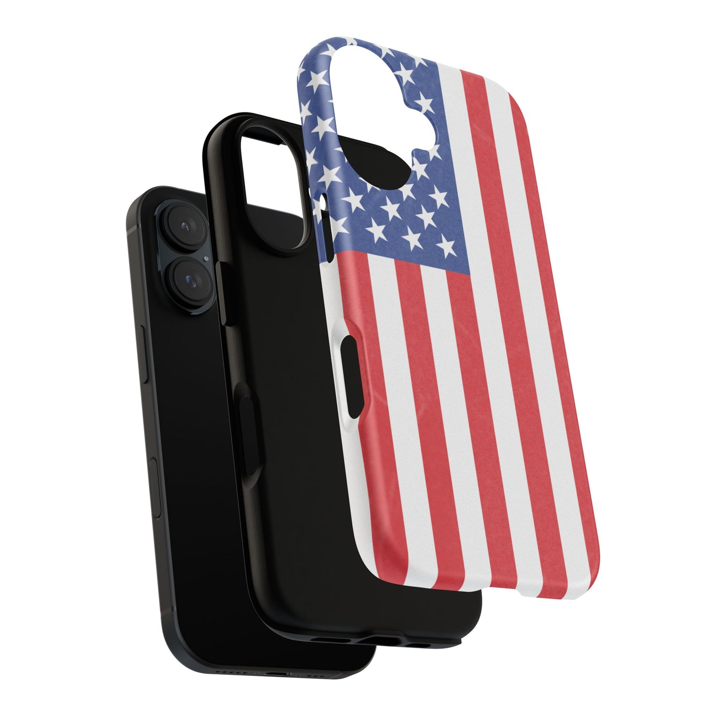 American Flag Phone Case - Patriotic Cell Cover, Tough Cases, USA Pride, Independence Day Gift, Veteran's Day, Phone Protection - TRV