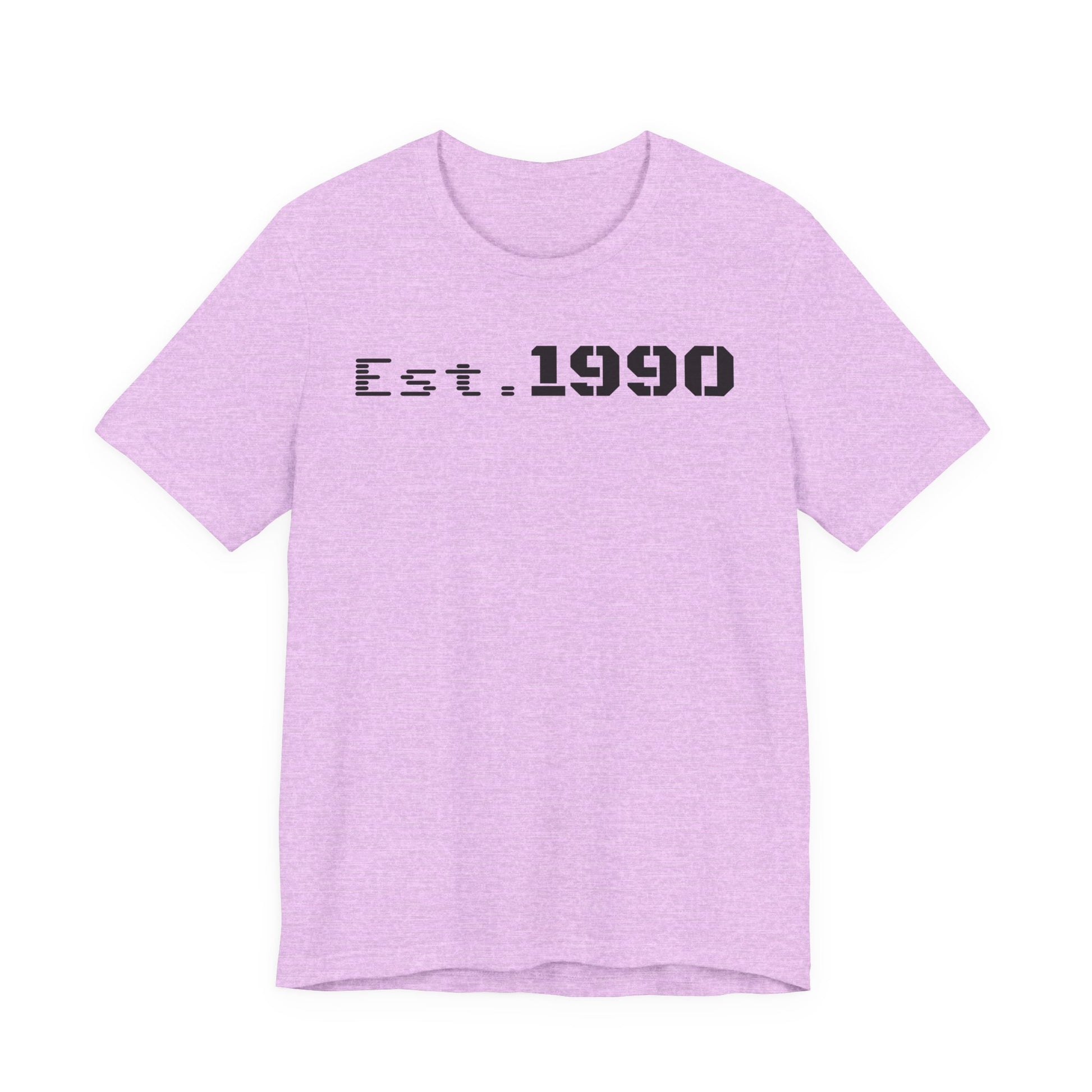Unisex Est. 1990 Nostalgic Jersey Tee - Perfect Gift, Vintage Style, Retro Fashion, Birthday Celebration, Casual Wear - TRV