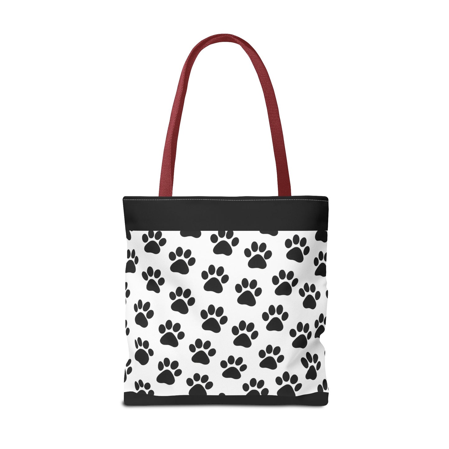 Paw Print Tote Bag, Dog Lover Gift, Shopping Tote, Eco-Friendly Bag, Pet Accessory, Animal Print Carryall - TRV