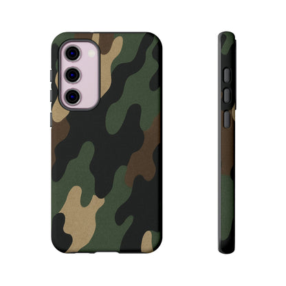 Camouflage Phone Case, Tough Phone Cover, Military Style Accessory, Protective Case for Men, Gifts for Soldiers - TRV