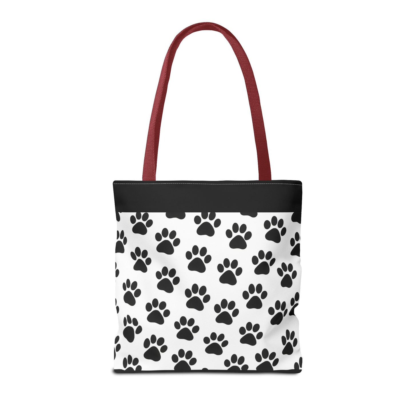 Paw Print Tote Bag, Dog Lover Gift, Shopping Tote, Eco-Friendly Bag, Pet Accessory, Animal Print Carryall - TRV