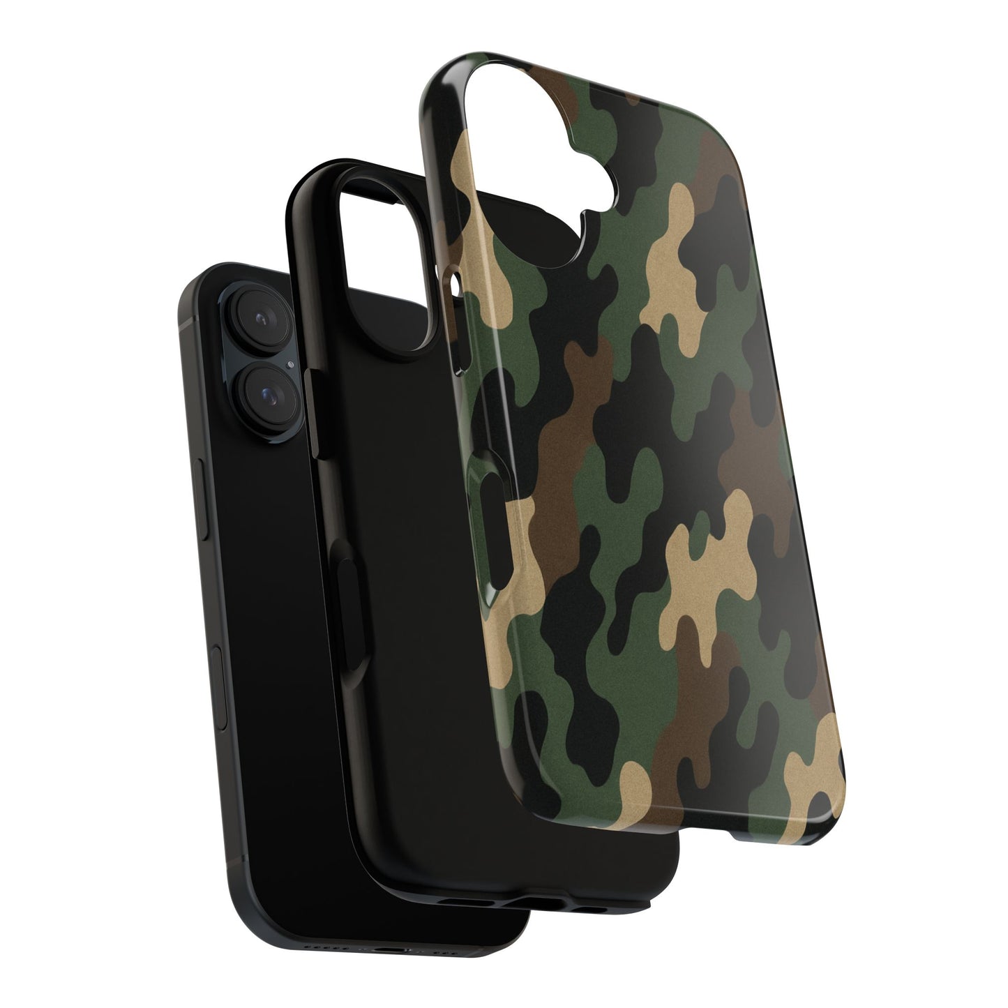 Camouflage Phone Case, Tough Cases, Military Style, Unique Phone Accessories, Gift for Him, Durable Phone Cover - TRV