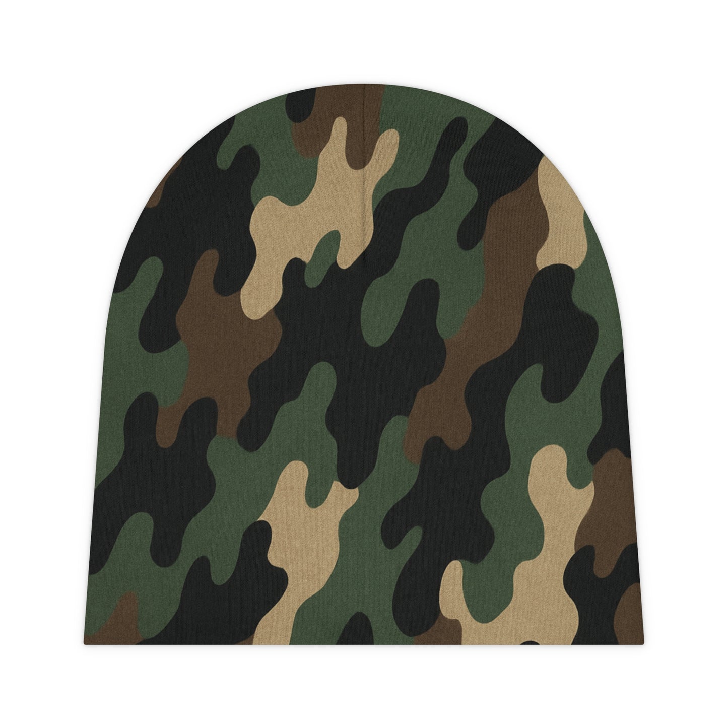 Camo Baby Beanie, Stylish Infant Hat, Outdoor Baby Accessory, Perfect for Baby Showers or Birthdays, Trendy Newborn Fashion - TRV