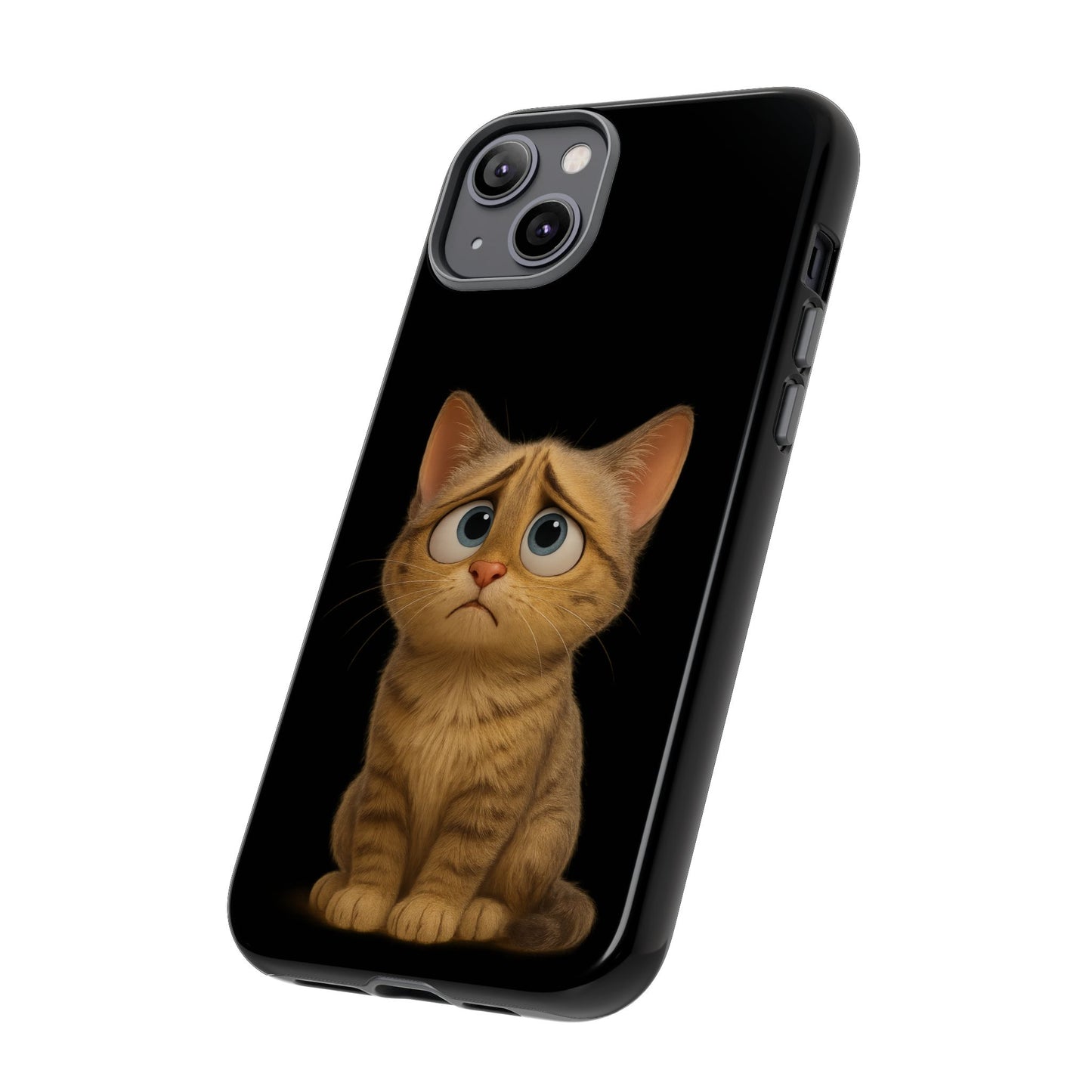 Cute Cat Phone Case, Adorable Kitty Cover, Pet Lover Gift, Unique Animal Design, Customizable Mobile Case - TRV