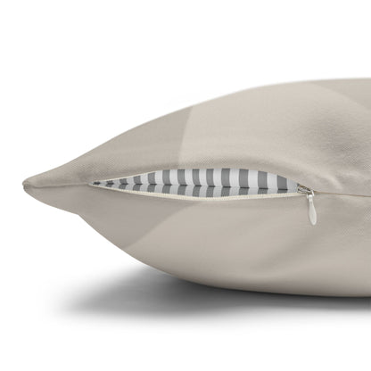 Neutral Abstract Swirl Pillowcase | Square Pillowcase, Spun Polyester