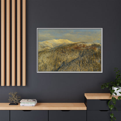 Framed Mountain Canvas Art, Perfect for Home Decor, Nature Wall Art, Gift for Nature Lovers, Cozy Atmosphere - TRV
