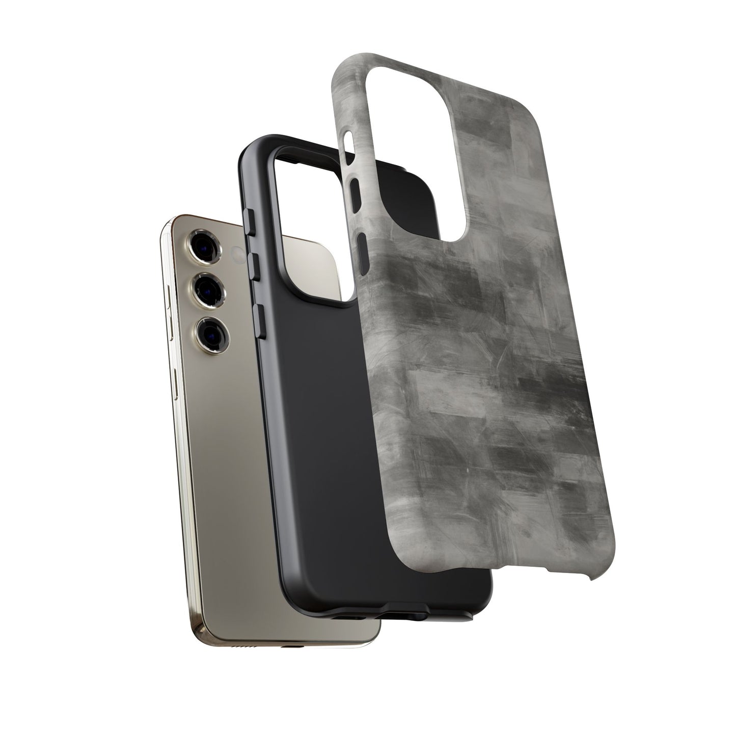 Stylish Phone Case for Tough Protection, Marble Grey Design, Customizable Gift for Her, Unisex Mobile Accessory, Birthday Present, [...] - TRV