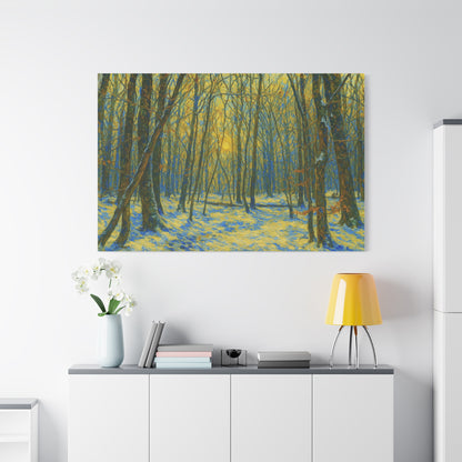 Forest Sunrise Canvas Print, Wall Art, Nature Photography, Home Decor, Gift for Nature Lovers, Landscape Artwork - TRV