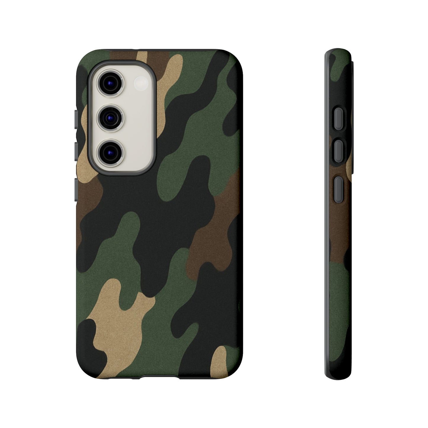 Camouflage Phone Case, Tough Phone Cover, Military Style Accessory, Protective Case for Men, Gifts for Soldiers - TRV