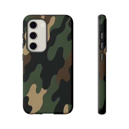 Camouflage Phone Case, Tough Phone Cover, Military Style Accessory, Protective Case for Men, Gifts for Soldiers - TRV