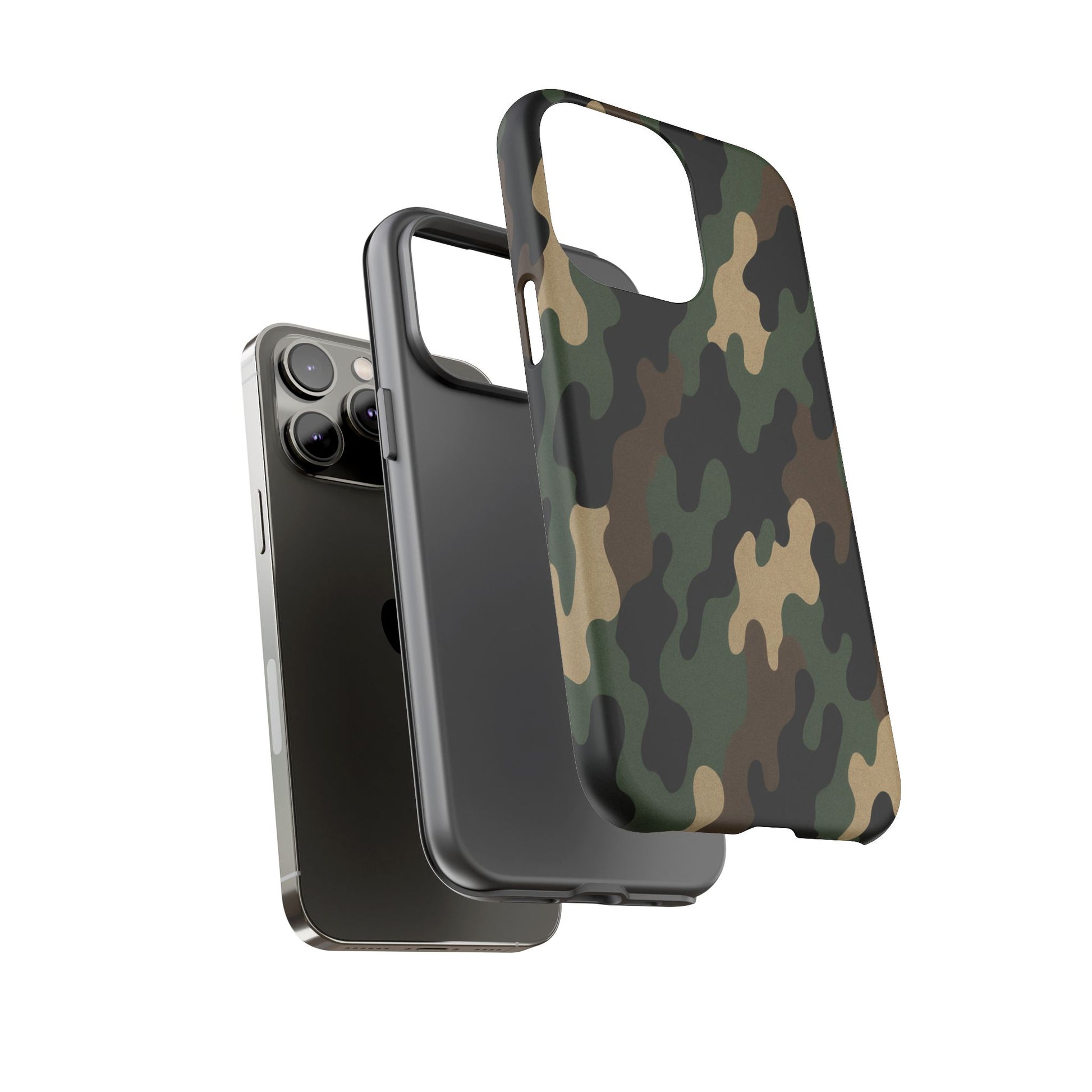 Camouflage Phone Case, Tough Cases, Military Style, Unique Phone Accessories, Gift for Him, Durable Phone Cover - TRV