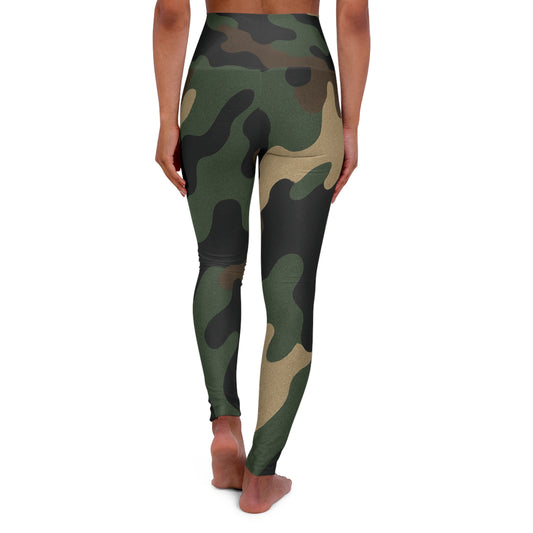 Camo High Waisted Yoga Leggings, Fashionable Activewear, Workout Gear, Fitness Leggings, Everyday Comfort Leggings - TRV