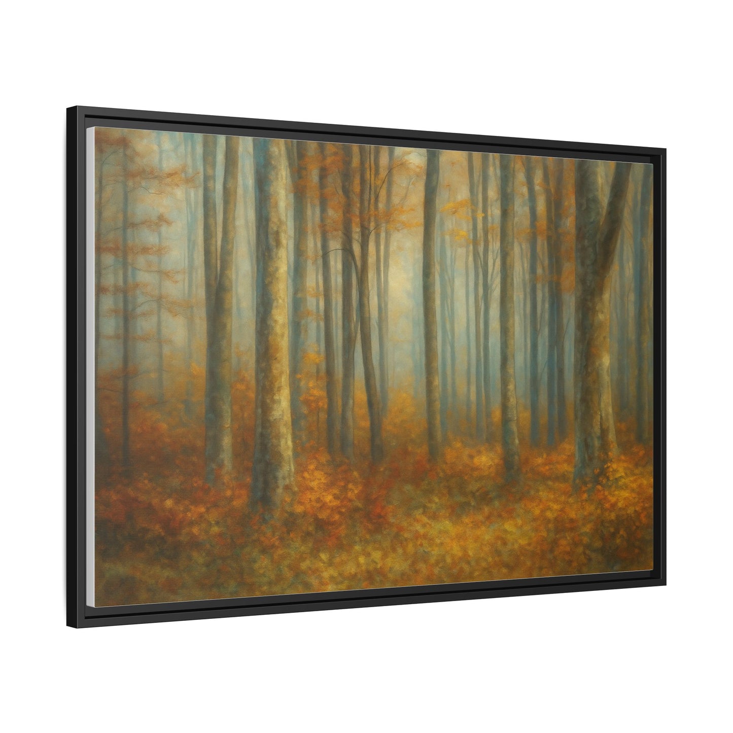 Autumn Forest Canvas Art, Framed Wall Decor, Rustic Home Decor, Nature Artwork, Gift for Nature Lovers - TRV